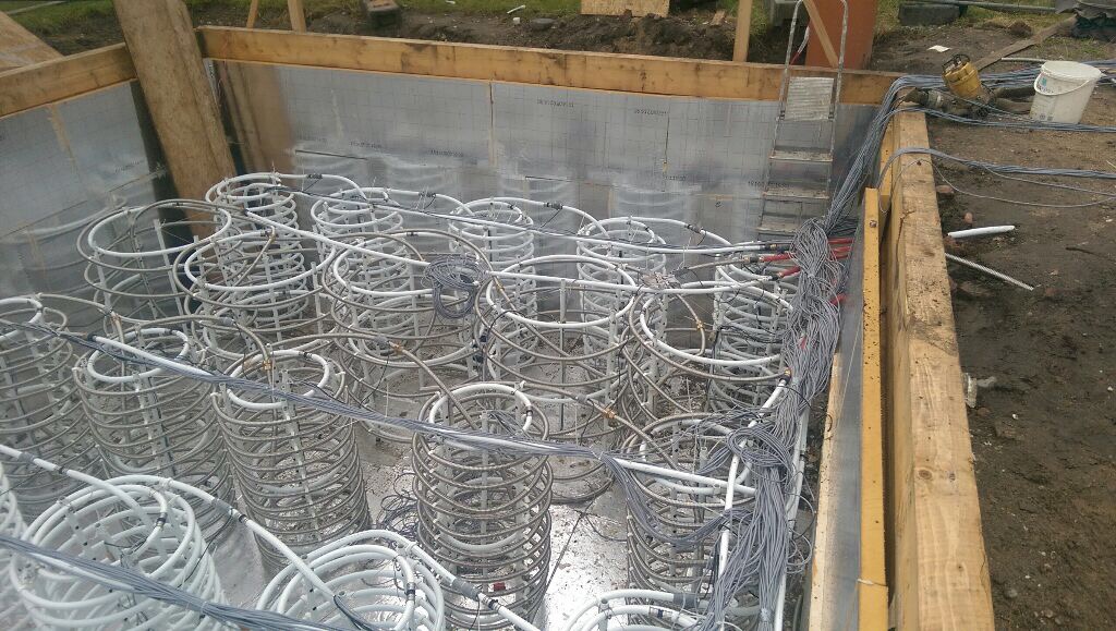 Effiziente Speicherung von Wärmeenergie in der oberen Erdschicht.